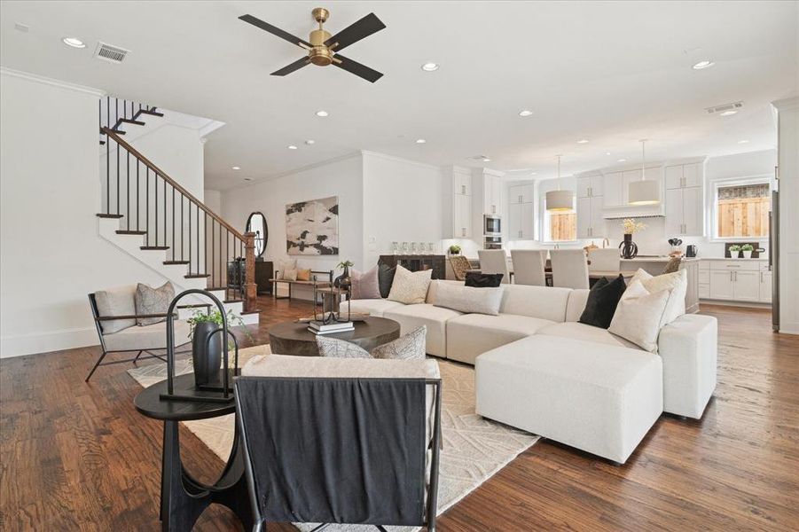 Furnished interior view inside a new home in , Dallas (Image 9).