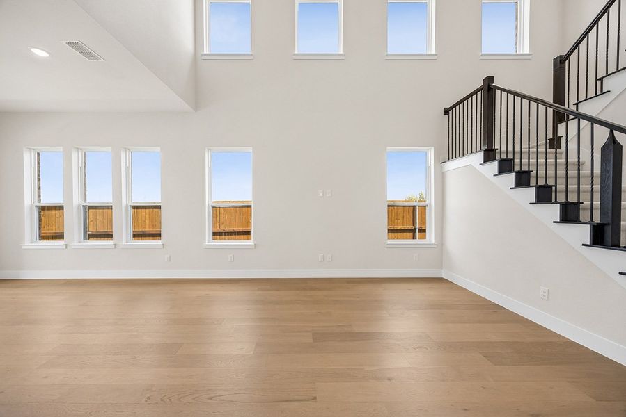 Representative unfurnished interior of a home built from the Mirella by Landon Homes in Fields - East Village, Frisco (Image 18). Representative unfurnished interior of a home built from the Mirella by Landon Homes in Fields - East Village, Frisco (Image 18).