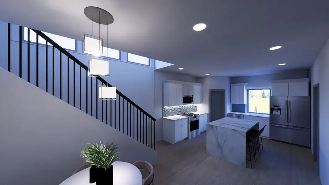 Furnished interior view inside a new home in Townsen Landing, Humble (Image 5).