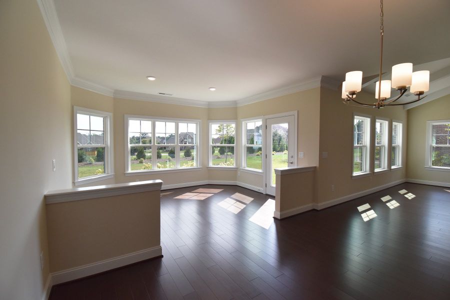 Representative furnished interior of a home built from the Cosmopolitan by Keystone Homes NC in Weybridge, Burlington (Image 18).