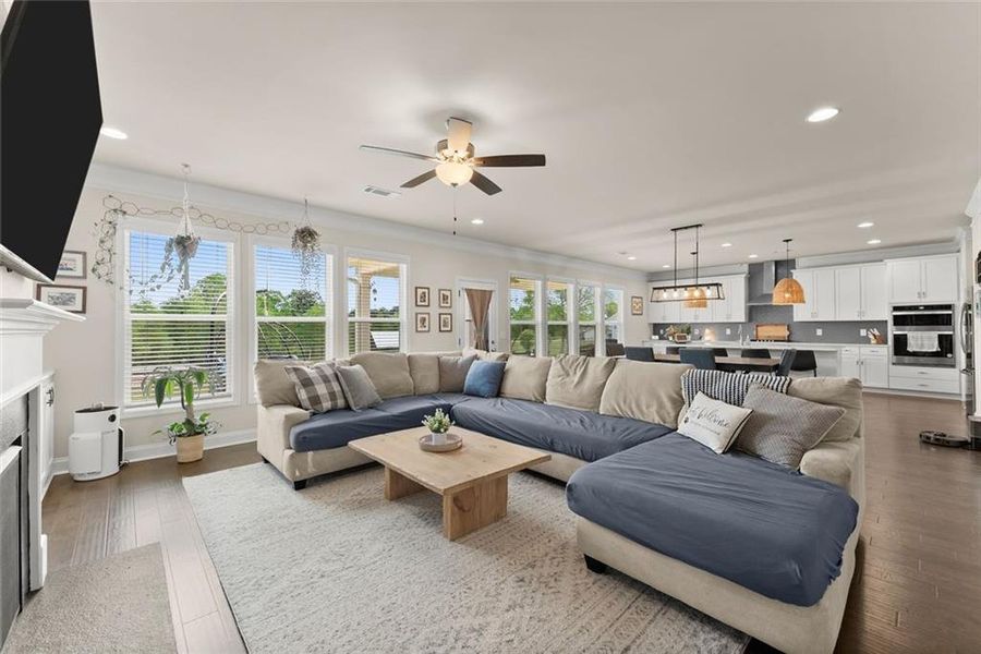 Furnished interior view inside a new home in , Dacula (Image 36).