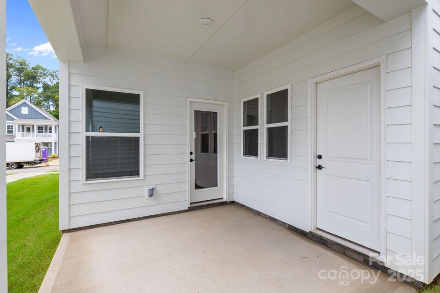 Exterior details and patio area of a home in Arbor Village, Matthews (Image 4). Exterior details and patio area of a home in Arbor Village, Matthews (Image 4).