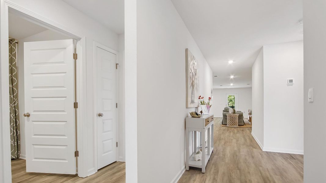 Furnished interior view inside a new home in Ashton Park Phase III, Freeport (Image 4).