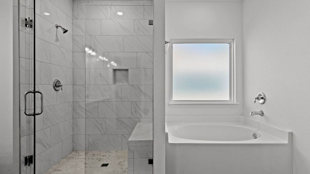 Representative furnished interior of a home built from the Camden by D.R. Horton in Owl's Head Farms, Freeport (Image 8).