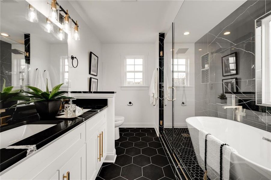 Furnished interior view inside a new home in , Rossville (Image 5).