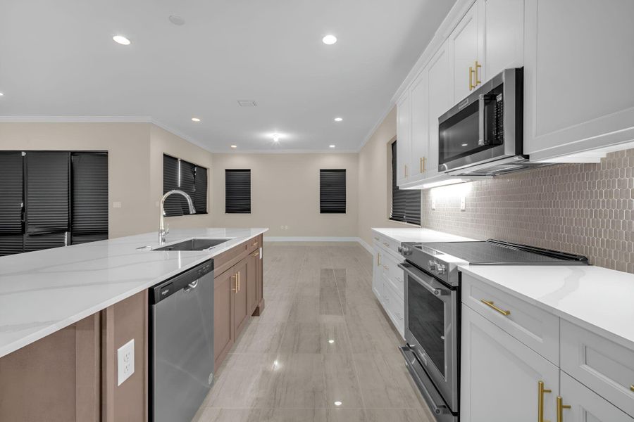 Furnished interior view inside a new home in , Ave Maria (Image 11).