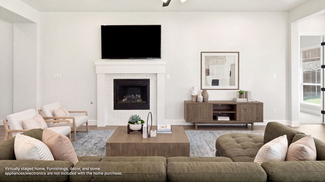 Furnished interior view inside a new home in Walsh, Fort Worth (Image 8). Furnished interior view inside a new home in Walsh, Fort Worth (Image 8).