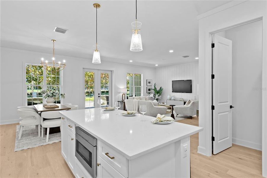 Furnished interior view inside a new home in , St. Petersburg (Image 16).