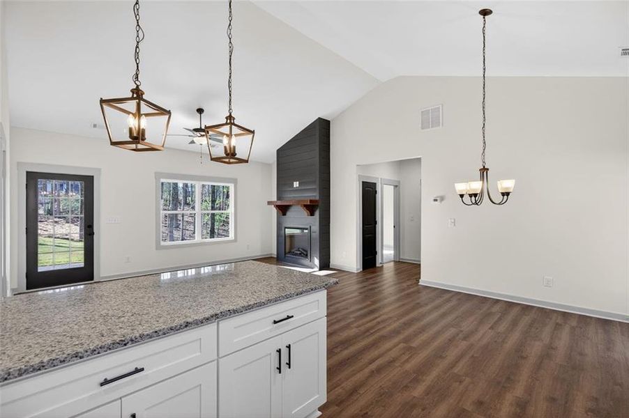 Furnished interior view inside a new home in , Dallas (Image 5).