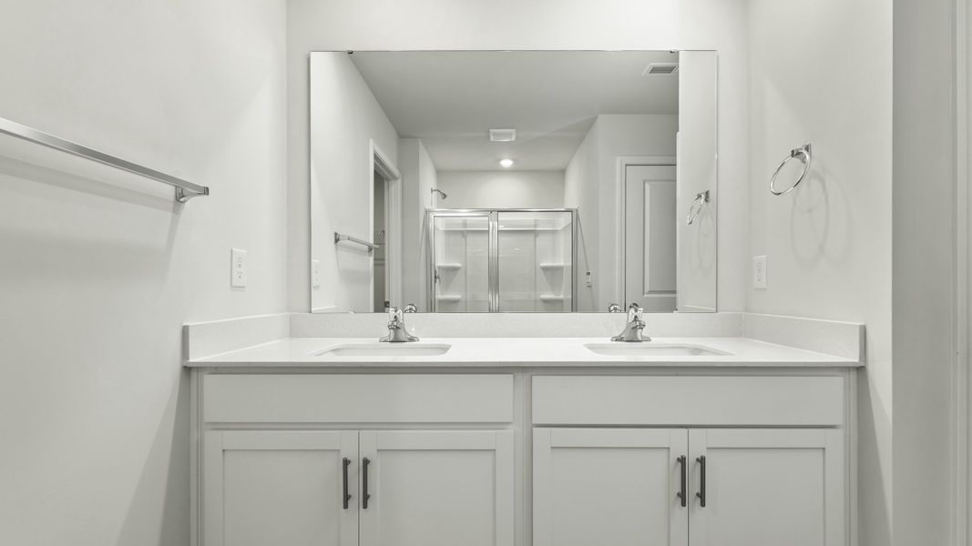 Representative furnished interior of a home built from the Manning by D.R. Horton in Chandler Pointe, Rural Hall (Image 8).