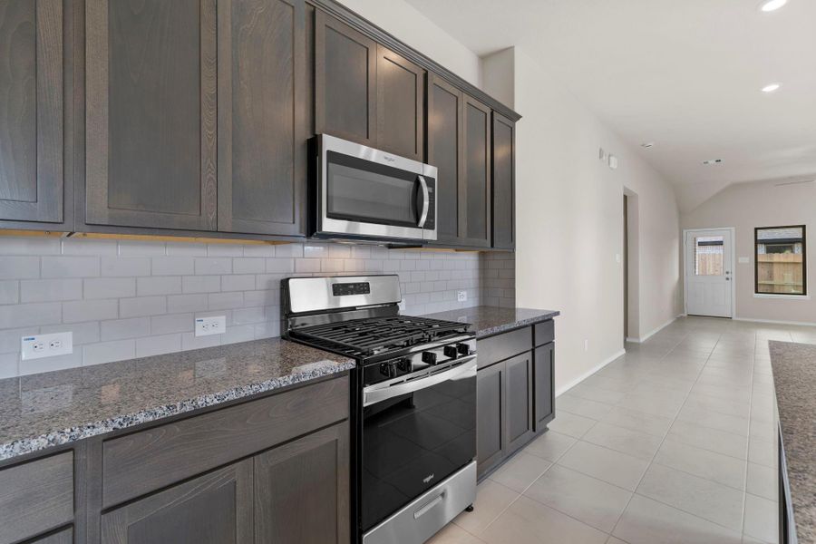 Furnished interior view inside a new home in The Trails 40', New Caney (Image 6).