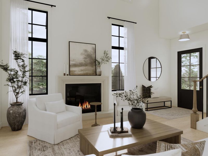 Furnished interior view inside a new home in , Lake Worth (Image 57).