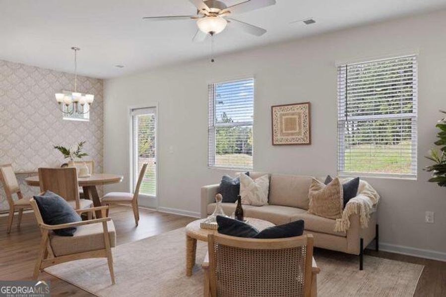 Furnished interior view inside a new home in Walden Park - The Retreat, Jonesboro (Image 25).
