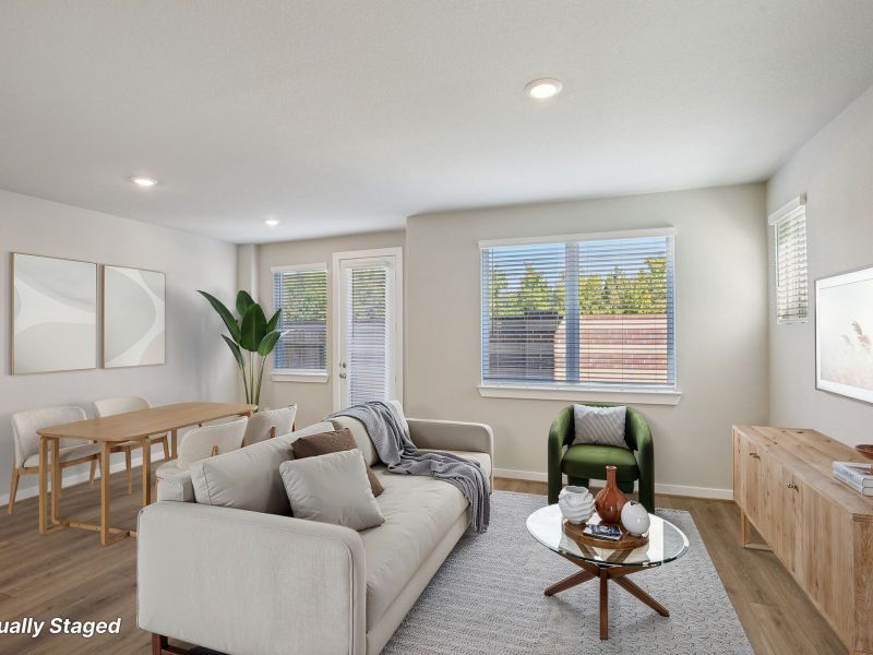 Furnished interior view inside a new home in Spring Brook Village - City Series, Houston (Image 10).