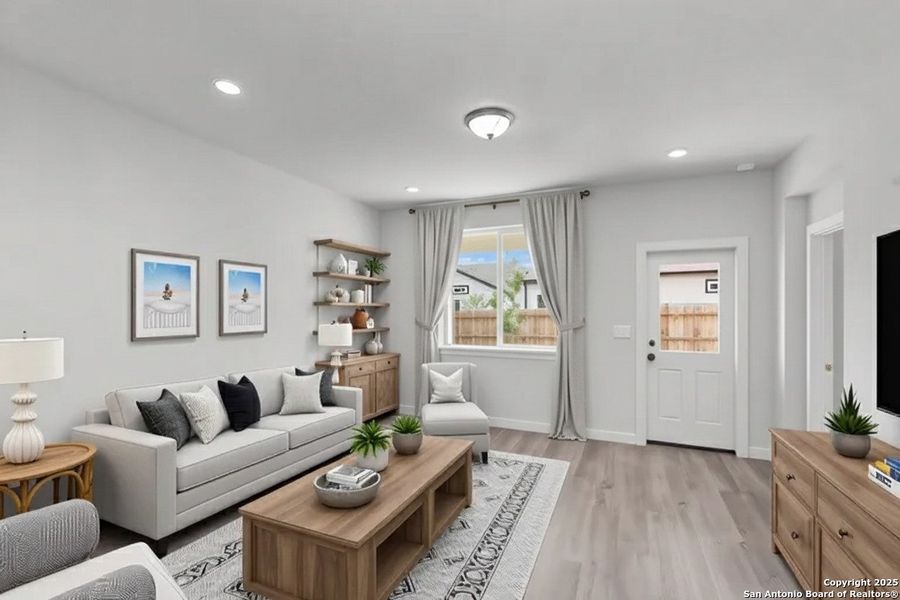 Furnished interior view inside a new home in Highland Ridge, New Braunfels (Image 6). Furnished interior view inside a new home in Highland Ridge, New Braunfels (Image 6).