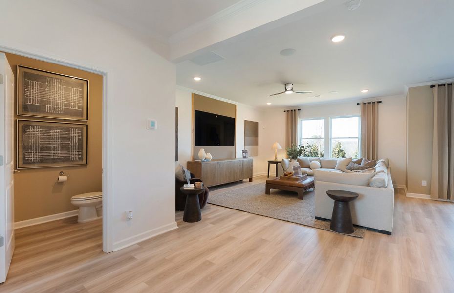 Furnished interior view inside a new home in Highlands of Carter's Station, Columbia (Image 13).