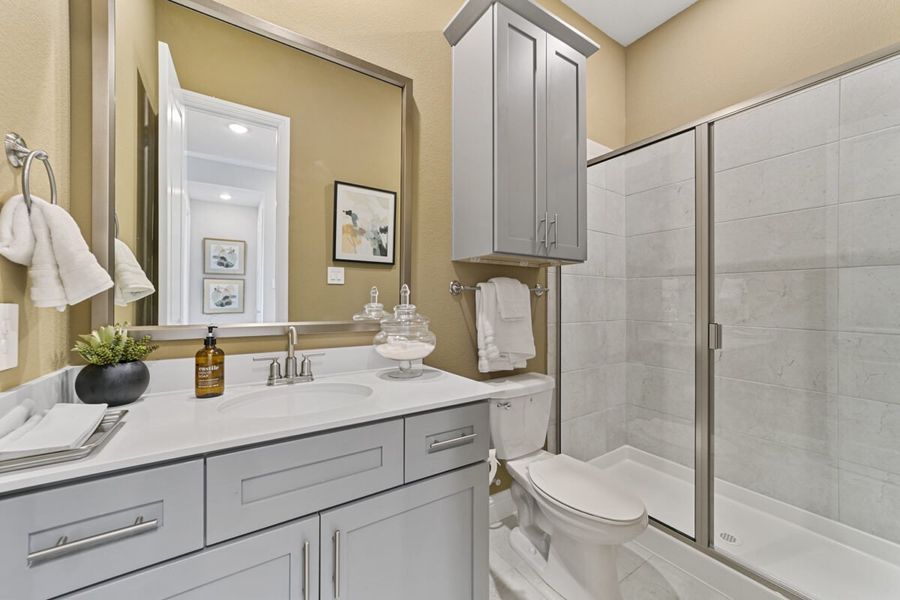 Representative furnished interior of a home built from the Duets D417 by Landon Homes in Lexington Frisco, Frisco (Image 15).