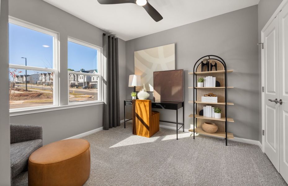Representative furnished interior of a home built from the Crestwind by Pulte Homes in Mailman Post, Knightdale (Image 16).