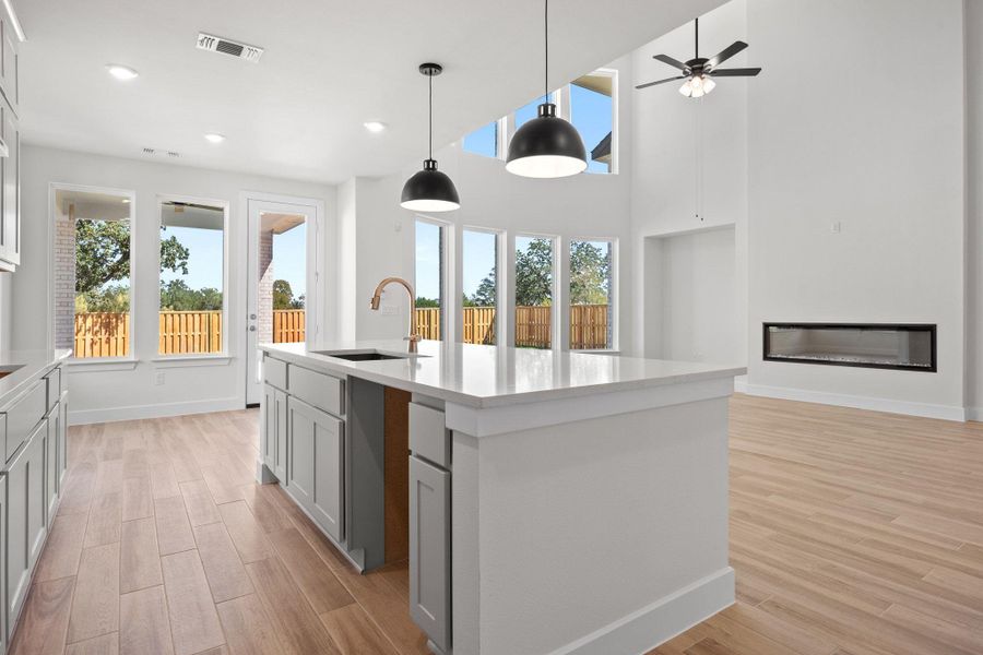 Furnished interior view inside a new home in Parmer Ranch, Georgetown (Image 6).