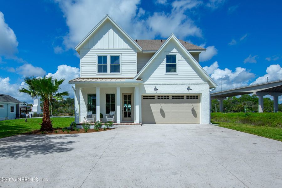 Front exterior of a new home in , Ponte Vedra Beach, FL, highlighting curb appeal (Image 22). Front exterior of a new home in , Ponte Vedra Beach, FL, highlighting curb appeal (Image 22).