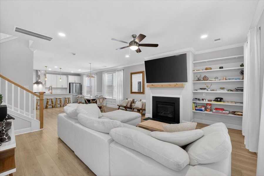Furnished interior view inside a new home in Oak Bluff, Charleston (Image 6).