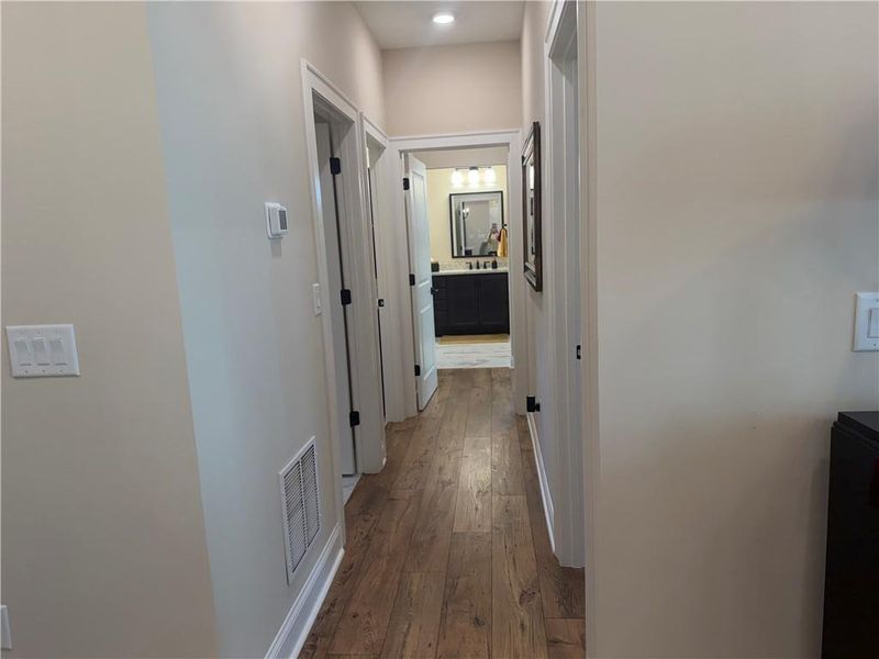 Spacious, unfurnished interior of a new home in The Courtyards at Bailey Farms, Dacula (Image 25). Spacious, unfurnished interior of a new home in The Courtyards at Bailey Farms, Dacula (Image 25).