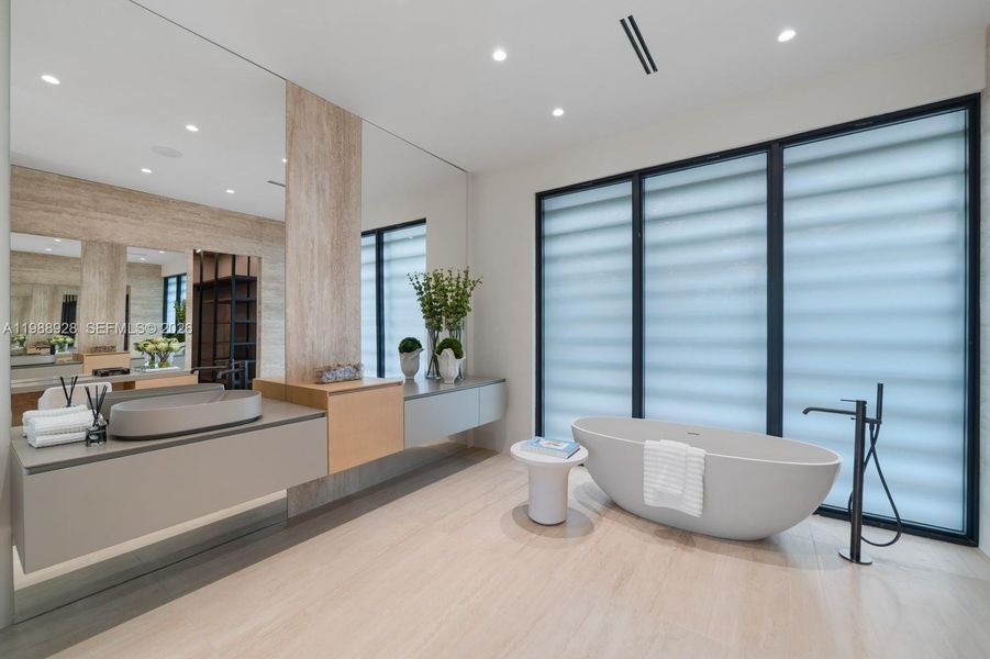 Furnished interior view inside a new home in , Miami (Image 43).