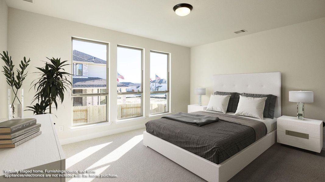 Furnished interior view inside a new home in Lariat 50', Liberty Hill (Image 9). Furnished interior view inside a new home in Lariat 50', Liberty Hill (Image 9).