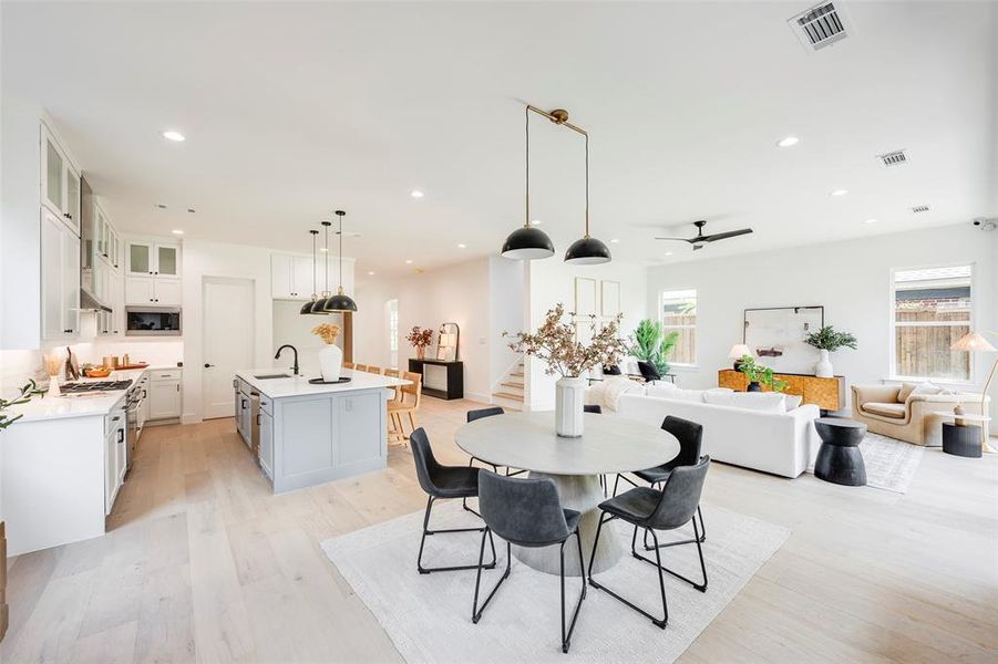 Furnished interior view inside a new home in , Dallas (Image 4).