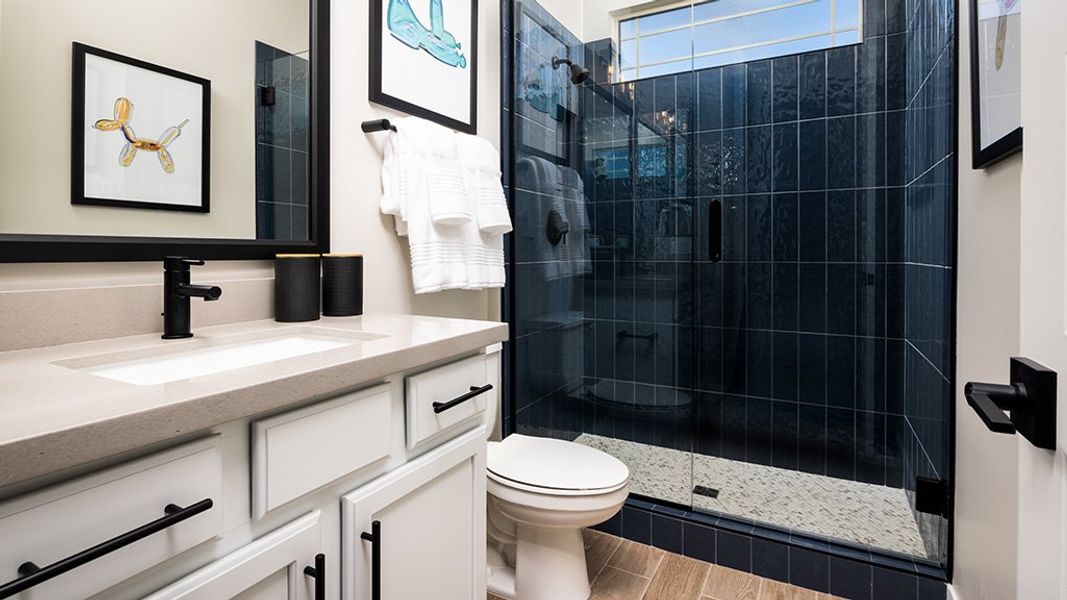 Furnished interior view inside a new home in Ellsworth Ranch, Queen Creek (Image 12).