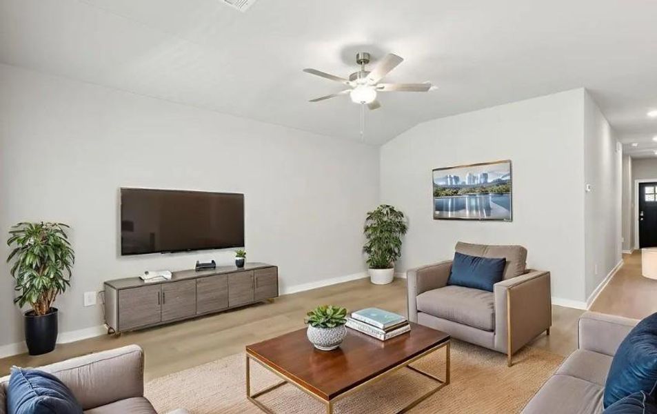 Photo is not of the actual home, but is an inspirational photo of builder’s model home and may depict options, furnishings, and/or decorator features that are not included