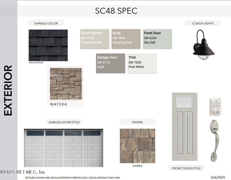 Sample of building materials used in homes in SilverLeaf, St. Augustine (Image 19).