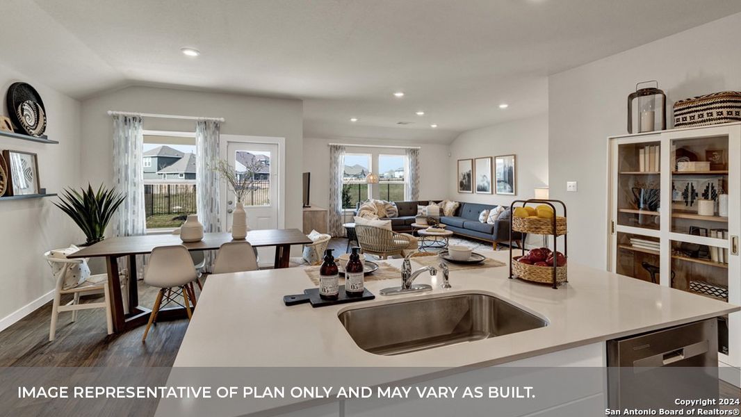 Furnished interior view inside a new home in Trace, San Marcos (Image 5).