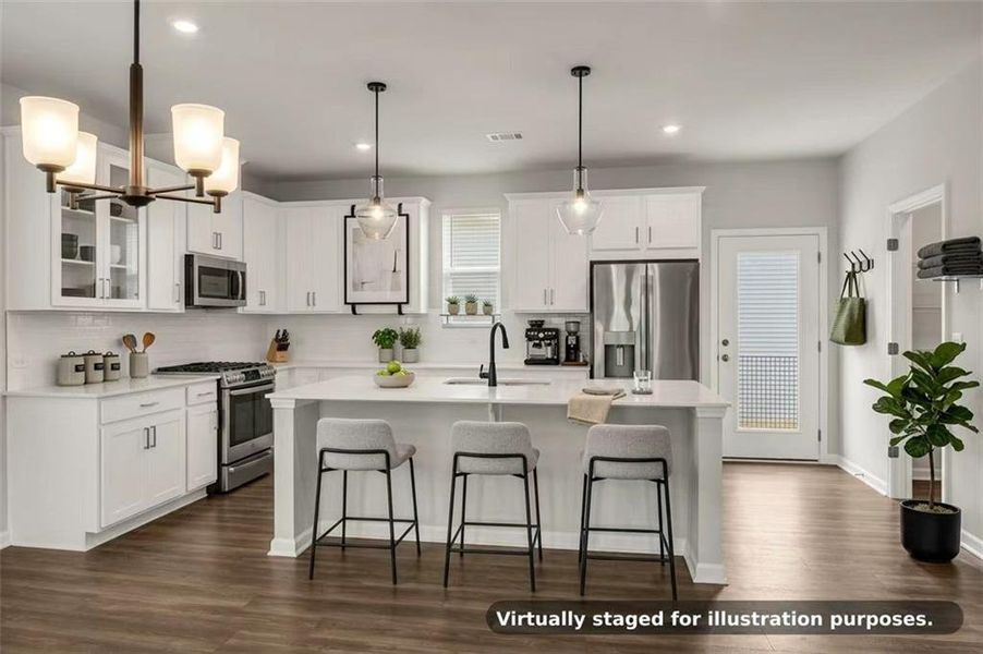 Furnished interior view inside a new home in , Lawrenceville (Image 17).