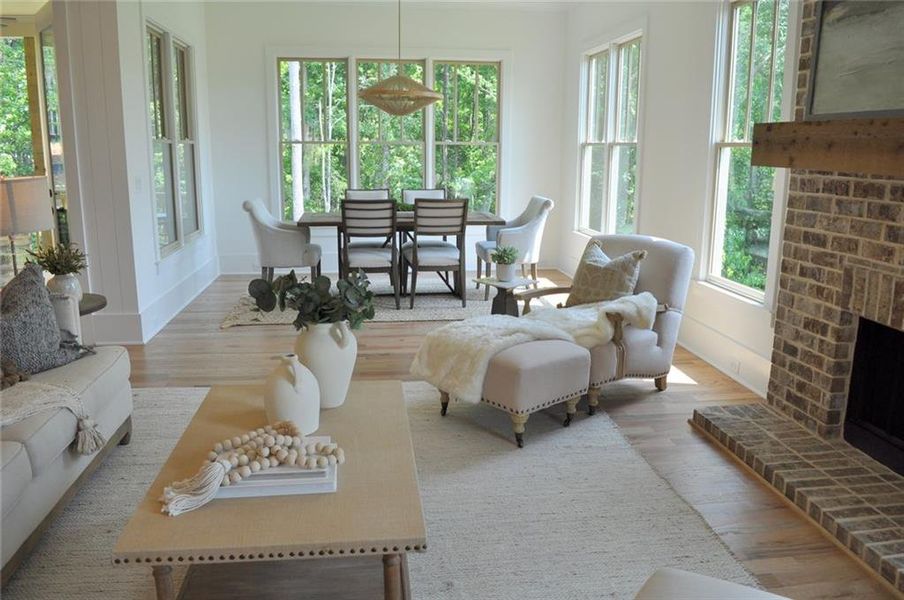 Furnished interior view inside a new home in , Marietta (Image 13).