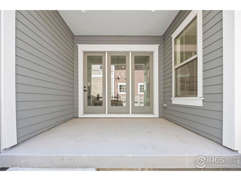Exterior details and patio area of a home in Westerly, Erie (Image 3). Exterior details and patio area of a home in Westerly, Erie (Image 3).