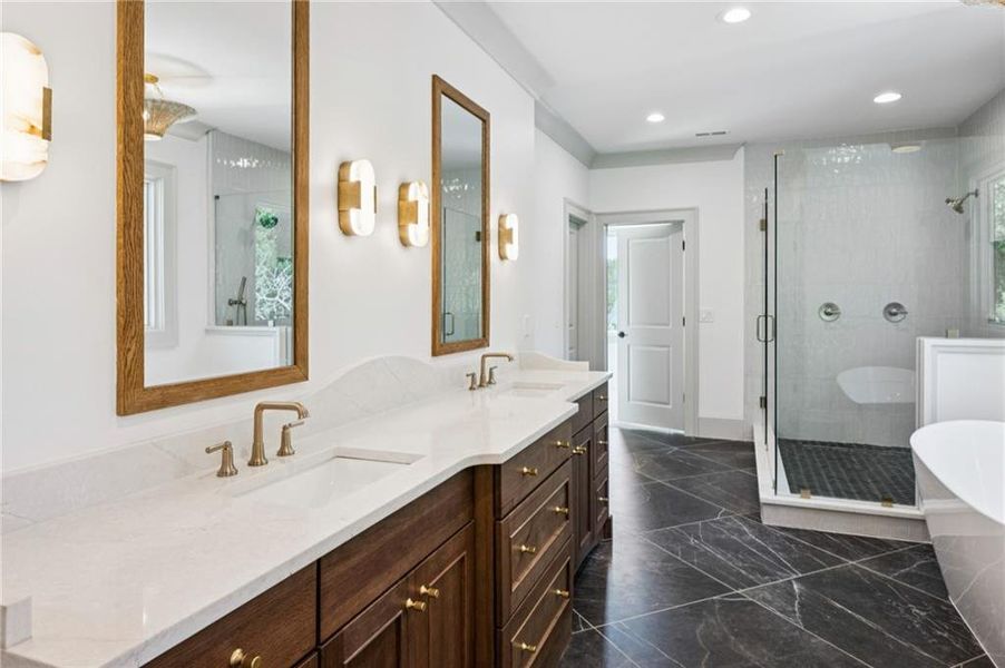 Furnished interior view inside a new home in , Atlanta (Image 6). Furnished interior view inside a new home in , Atlanta (Image 6).