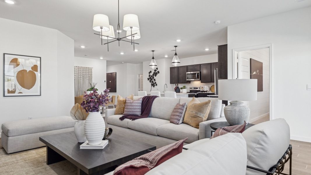 Furnished interior view inside a new home in Del Rio Ranch, Avondale (Image 12). Furnished interior view inside a new home in Del Rio Ranch, Avondale (Image 12).