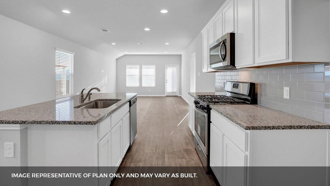 Furnished interior view inside a new home in Southgrove, Kyle (Image 7).