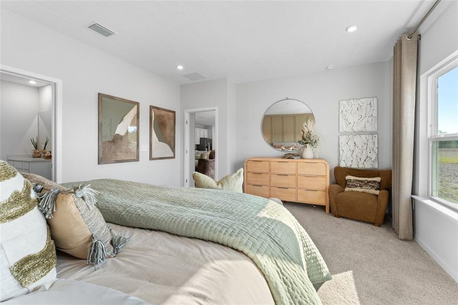 Furnished interior view inside a new home in The Cypress Series at Reserve East, Flagler Beach (Image 19). Furnished interior view inside a new home in The Cypress Series at Reserve East, Flagler Beach (Image 19).