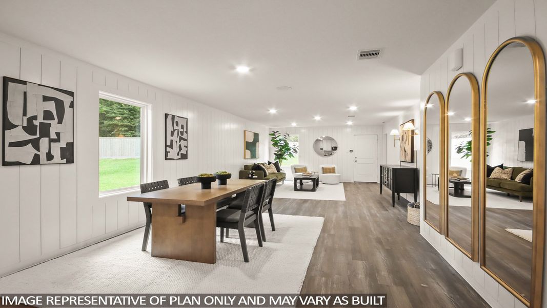 Furnished interior view inside a new home in Lexington Heights, Willis (Image 8).
