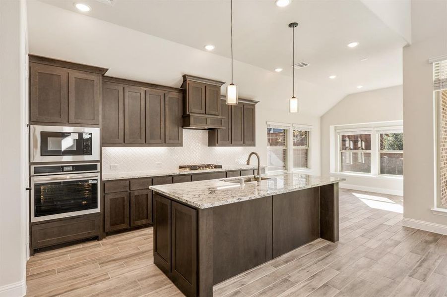 Furnished interior view inside a new home in Creekview Meadows, Pilot Point (Image 19).