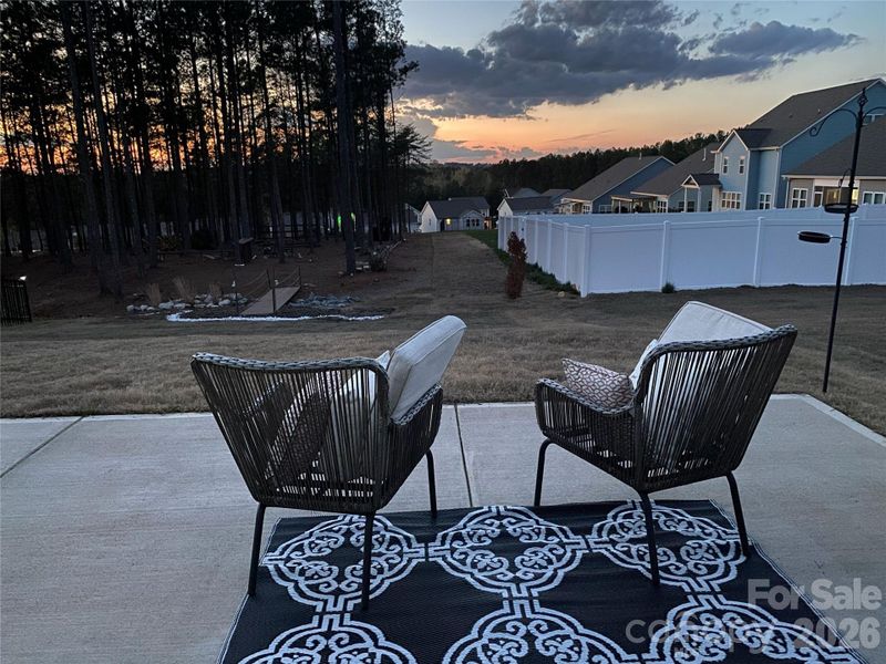 Everyday backyard sunset view