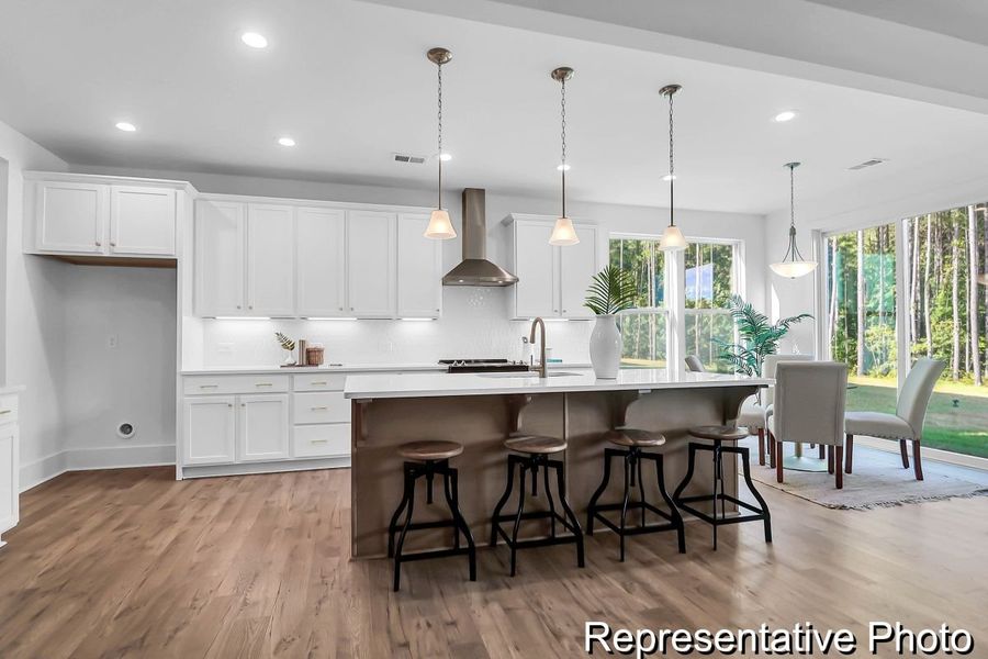 Furnished interior view inside a new home in Homecoming, Ravenel (Image 8).