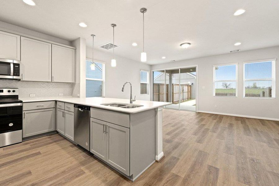 Furnished interior view inside a new home in Castlewood, Taylor (Image 6).