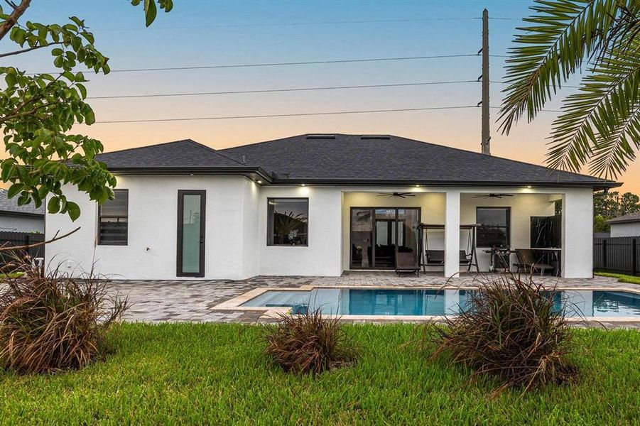 Exterior details and patio area of a home in , Cape Coral (Image 21).