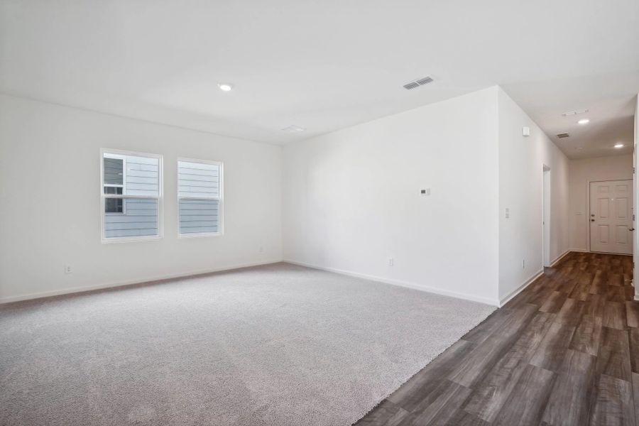 Representative unfurnished interior of a home built from the Eris by Starlight Homes in Brookshire at Legacy Hills, Celina (Image 19). Representative unfurnished interior of a home built from the Eris by Starlight Homes in Brookshire at Legacy Hills, Celina (Image 19).