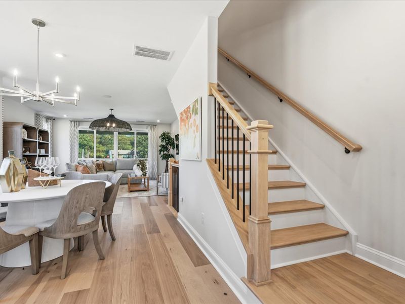 Representative furnished interior of a home built from the Paloma by Tri Pointe Homes in Bellflower, Charlotte (Image 37).