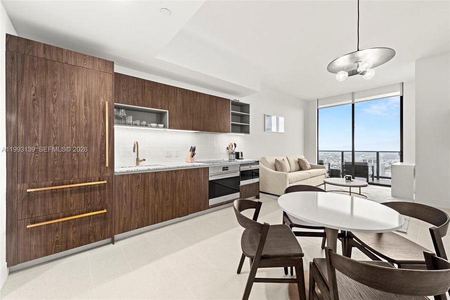 Furnished interior view inside a new home in , Miami (Image 6). Furnished interior view inside a new home in , Miami (Image 6).