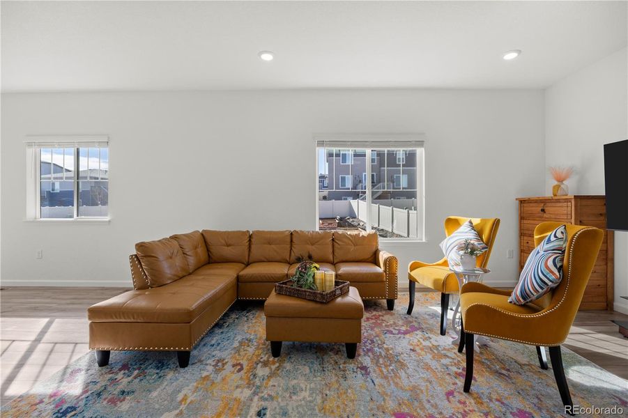 Furnished interior view inside a new home in Anthology North, Parker (Image 9).